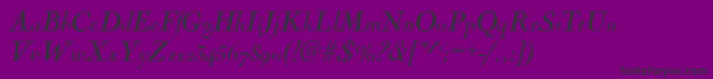fuente NicolasItalic – Fuentes Negras Sobre Fondo Morado
