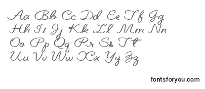 Schriftart Belindatype67RegularTtext