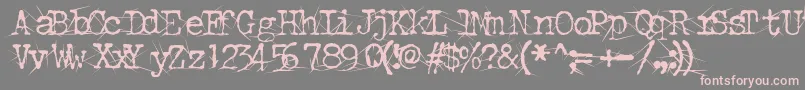 ConfusedRoot Font – Pink Fonts on Gray Background