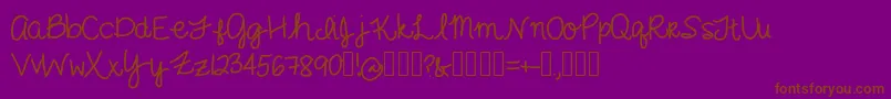 GimmeCheese Font – Brown Fonts on Purple Background