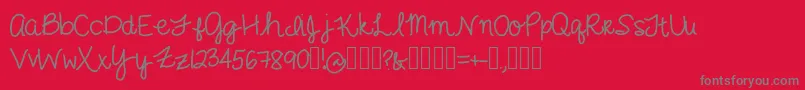 More about GimmeCheese Font GimmeCheese Font – Gray Fonts on Red Background