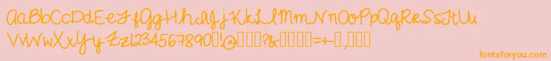 GimmeCheese Font – Orange Fonts on Pink Background