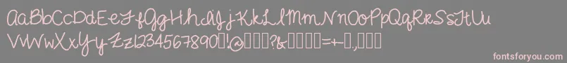 More about GimmeCheese Font GimmeCheese Font – Pink Fonts on Gray Background