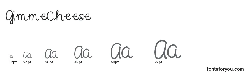 GimmeCheese Font Sizes