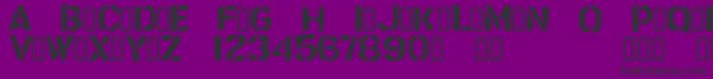 CftrashzoneRegular Font – Black Fonts on Purple Background