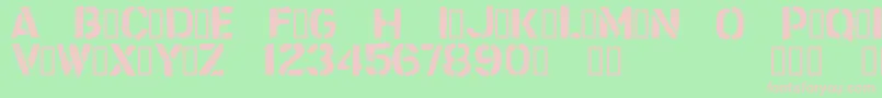 CftrashzoneRegular Font – Pink Fonts on Green Background