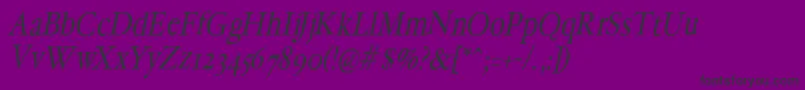 HollamediaevalOblique Font – Black Fonts on Purple Background