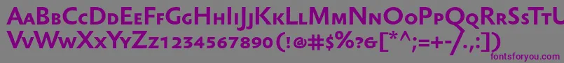 SebastiantextscBold-fontti – violetit fontit harmaalla taustalla