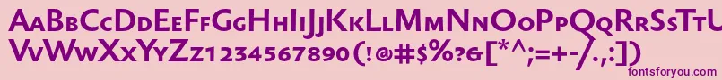 SebastiantextscBold Font – Purple Fonts on Pink Background