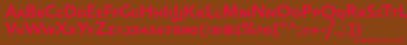 Шрифт SebastiantextscBold – красные шрифты на коричневом фоне
