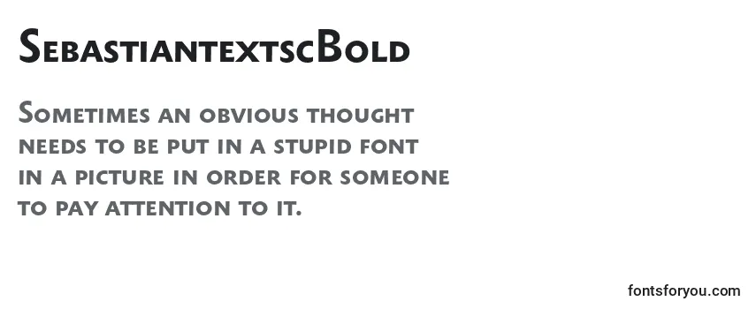 SebastiantextscBold Font
