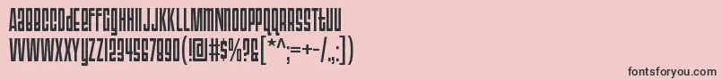 TriacseventyoneRegular Font – Black Fonts on Pink Background