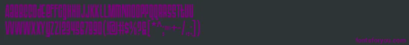 TriacseventyoneRegular Font – Purple Fonts on Black Background