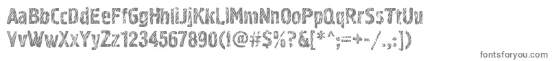 フォントGraffitic2 – 白い背景に灰色の文字