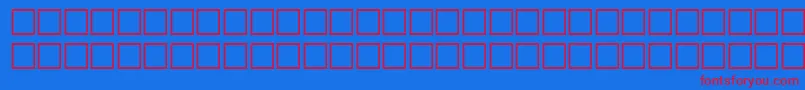 フォントGlfwfx – 赤い文字の青い背景