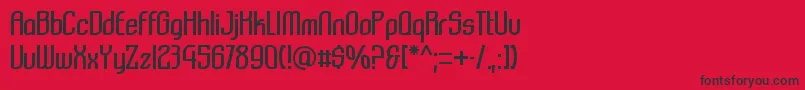 Komikazba Font – Black Fonts on Red Background