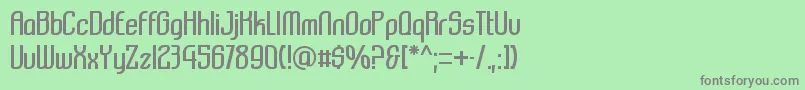 Komikazba Font – Gray Fonts on Green Background