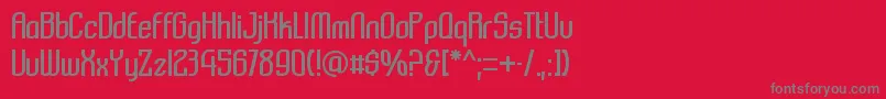 Komikazba Font – Gray Fonts on Red Background