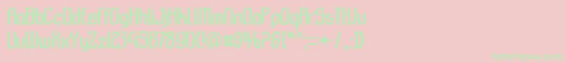 Komikazba Font – Green Fonts on Pink Background