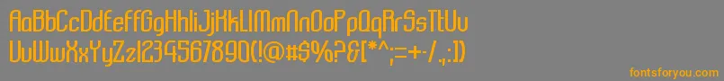 Komikazba Font – Orange Fonts on Gray Background