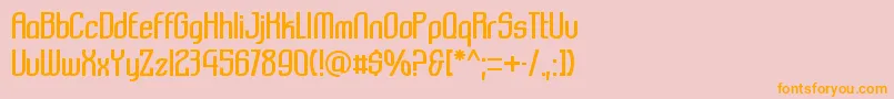 Komikazba Font – Orange Fonts on Pink Background