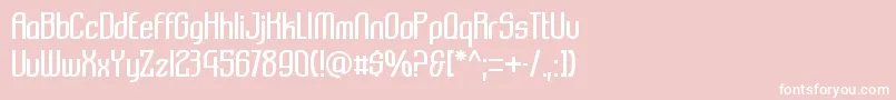 Komikazba Font – White Fonts on Pink Background