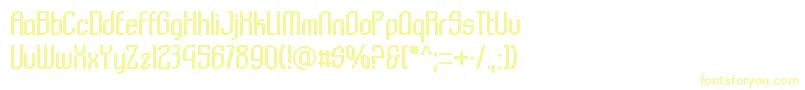 Шрифт Komikazba – жёлтые шрифты