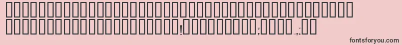 Zaglavny-fontti – mustat fontit vaaleanpunaisella taustalla
