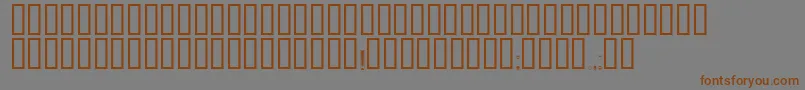 Шрифт Zaglavny – коричневые шрифты на сером фоне