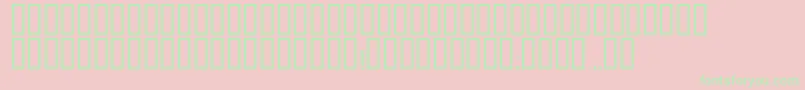 Zaglavny Font – Green Fonts on Pink Background