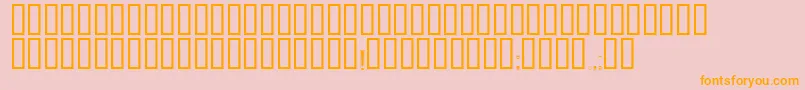 Zaglavny Font – Orange Fonts on Pink Background
