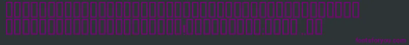 Zaglavny-fontti – violetit fontit mustalla taustalla