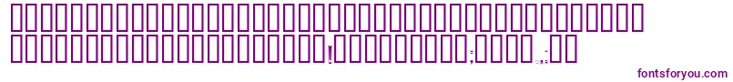 Zaglavny-fontti – violetit fontit valkoisella taustalla