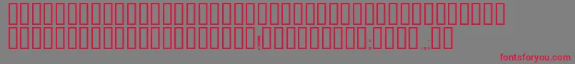 Zaglavny Font – Red Fonts on Gray Background