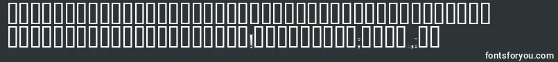 Zaglavny-fontti – valkoiset fontit mustalla taustalla