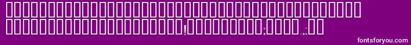 Zaglavny-fontti – valkoiset fontit violetilla taustalla