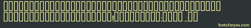 Zaglavny-fontti – keltaiset fontit mustalla taustalla