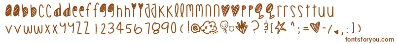 Cookiechips Font – Brown Fonts on White Background