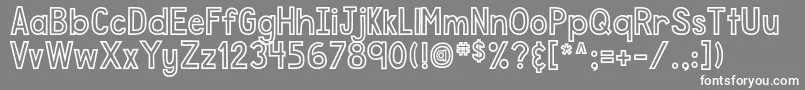 DjbSpeakOut Font – White Fonts on Gray Background