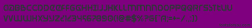 Universaljackcond Font – Black Fonts on Purple Background