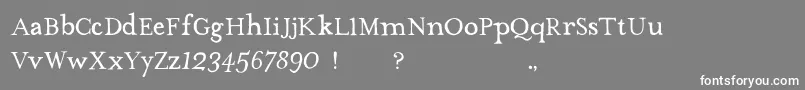 Шрифт TheMissusHandNormal – белые шрифты на сером фоне