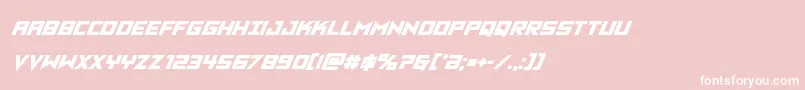 Vikingsquadboldital Font – White Fonts on Pink Background
