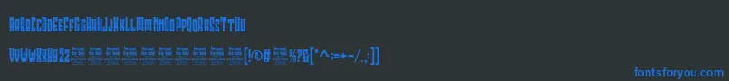 ClobotPersonalUse Font – Blue Fonts on Black Background