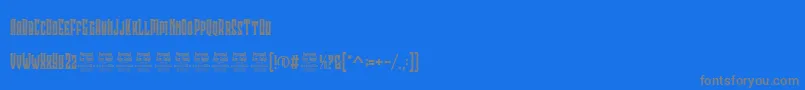 ClobotPersonalUse Font – Gray Fonts on Blue Background