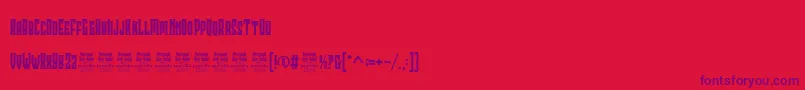 ClobotPersonalUse Font – Purple Fonts on Red Background