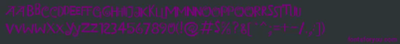 IslandOfMisfitToys Font – Purple Fonts on Black Background