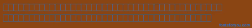 Marks Font – Blue Fonts on Brown Background
