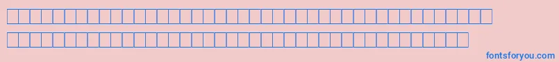 Marks Font – Blue Fonts on Pink Background