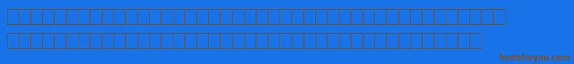 Marks Font – Brown Fonts on Blue Background