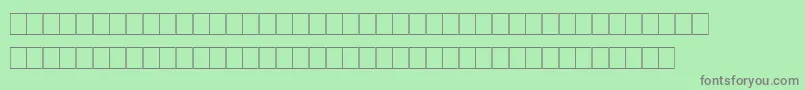 Marks Font – Gray Fonts on Green Background